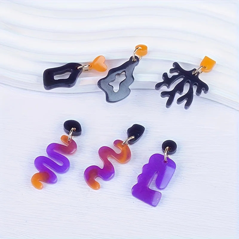4Set of Earrings with Unique Designs Silicone Mold，Vintage Geometric Earring Pendant Jewelry Mold，Pendant mold，Used for making
