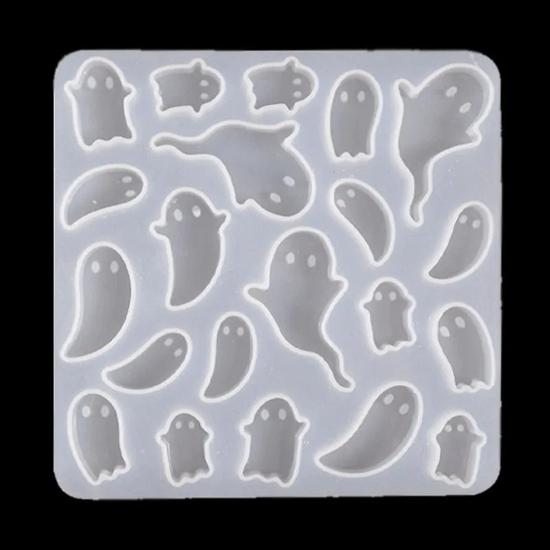 Ghost Shape Resin Earring Silicone Molds for Epoxy Resin with Earring Epoxy Resin Molds for DIY Keychain Polymer Clay Crafts